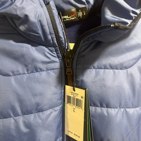 RLX Ralph Lauren Kids Two-Tone Blue Puffer Jacket - Picture 3 of 5